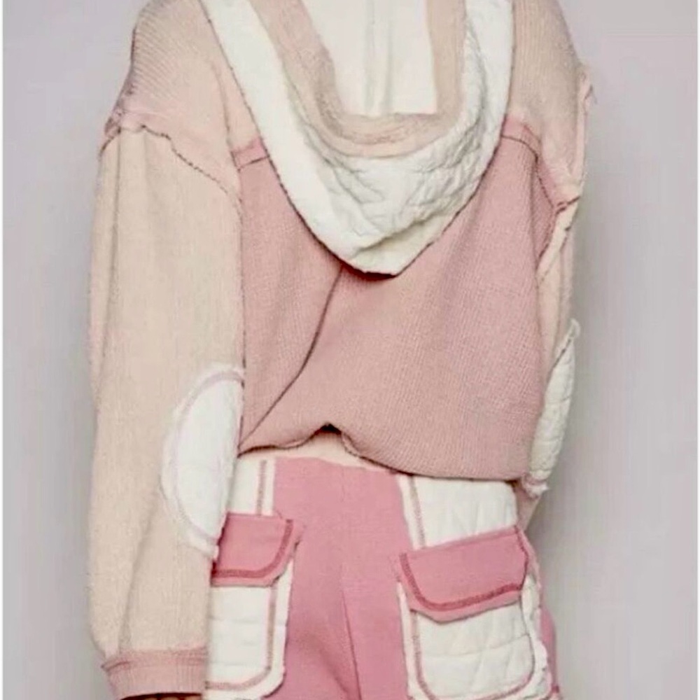 💕POL Mixed Fabric Quilted Button Jacket💕 - Picture 7 of 7